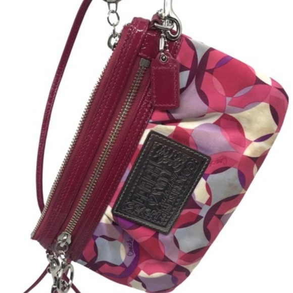 COACH Red Small Nylon Handbag - Picture 1 of 8